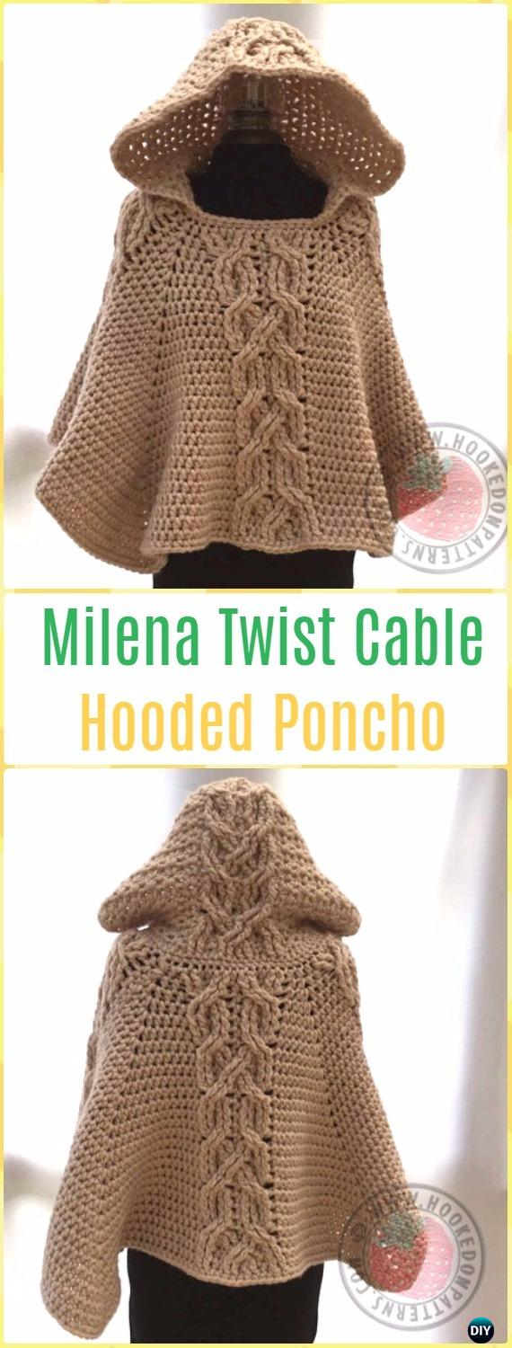 Knitted Capelet Pattern Crochet Women Capes Poncho Patterns Tutorials
