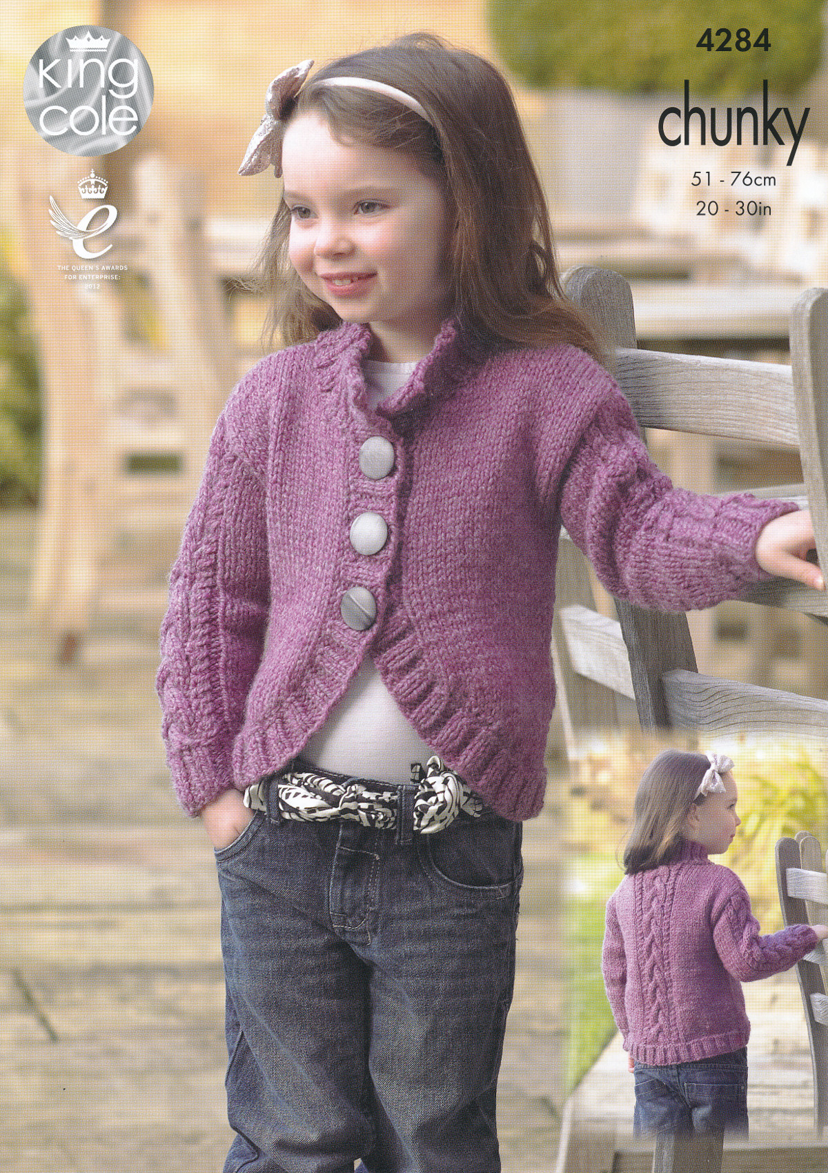 Knitted Childrens Sweaters Free Patterns Details About Kids Chunky Knitting Pattern King Cole Childrens Collar V Neck Cardigans 4284