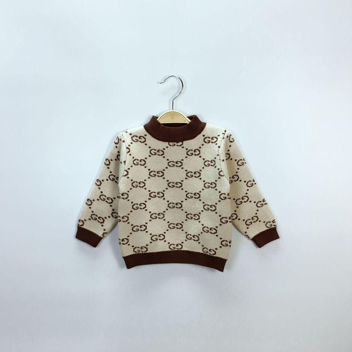 Knitted Childrens Sweaters Free Patterns Girl Sweater Korean Edition Autumn Jackets And Coats Winter For Double Letter Children Boys Knitting