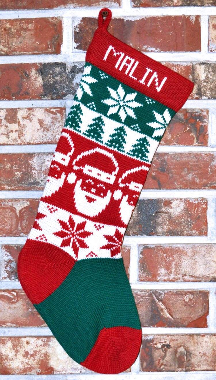 Knitted Christmas Stocking Patterns Personalized Decorating Cute Interior Home Decorating Ideas With Sweet Knit