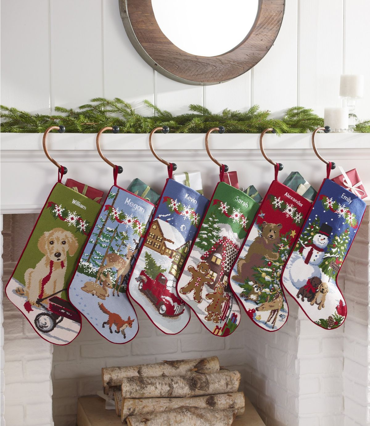 Knitted Christmas Stocking Patterns Personalized Personalized Needlepoint Christmas Stockings