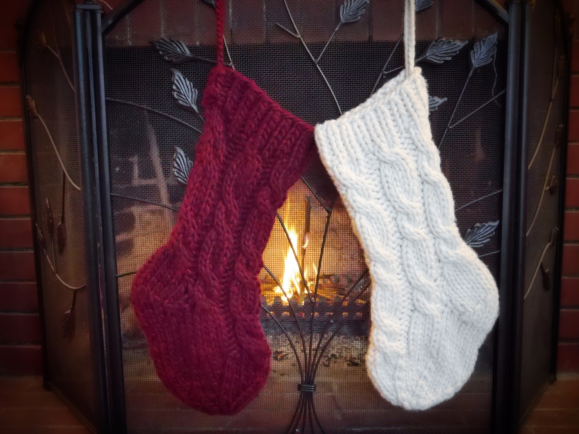 Knitted Christmas Stocking Patterns Personalized Super Cabled Christmas Stocking Pdxknitterati