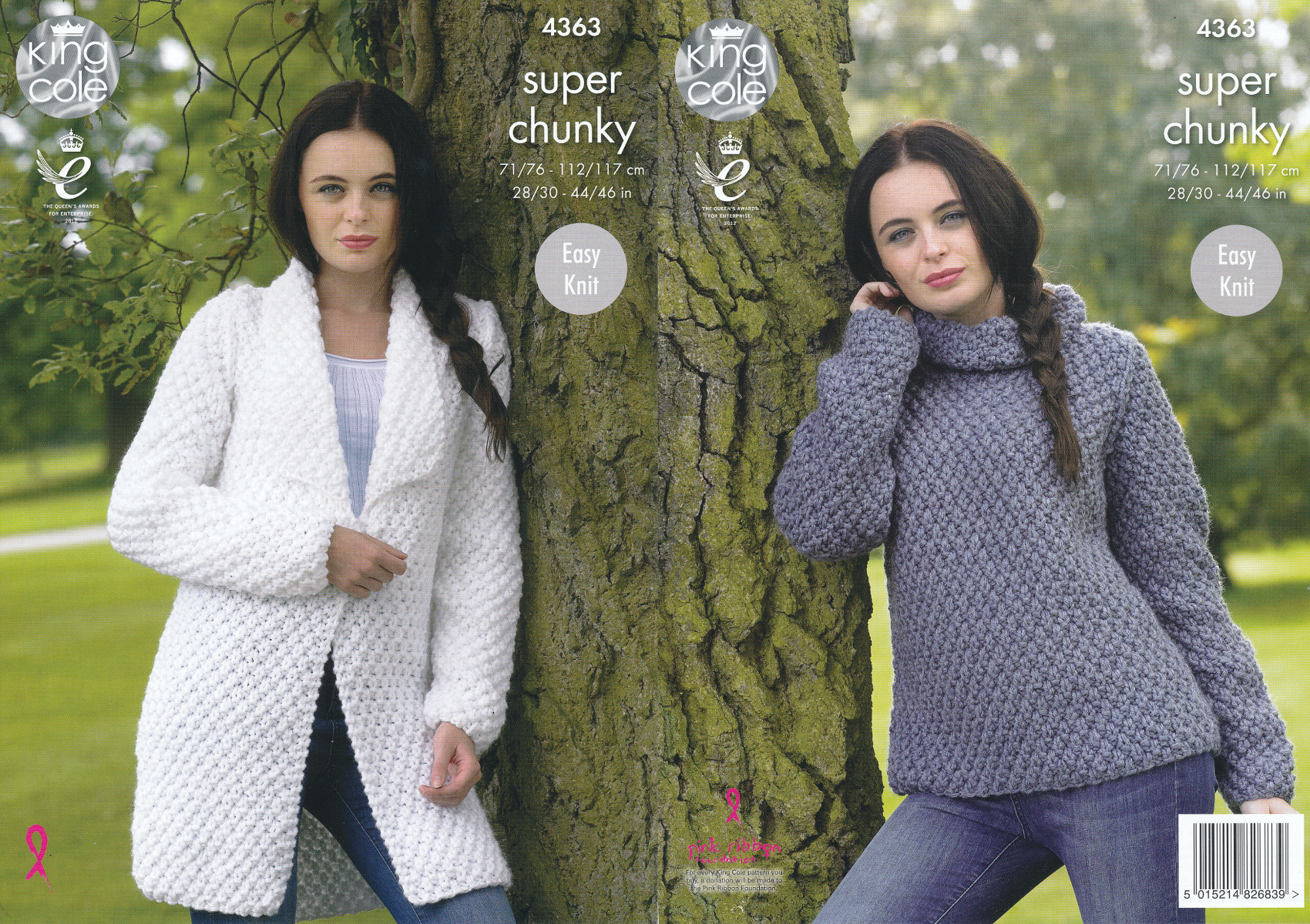 Knitted Coat Patterns Details About Ladies Super Chunky Knitting Pattern King Cole Easy Knit Sweater Jacket 4363