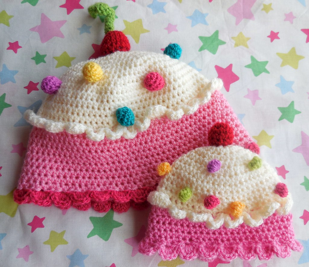 Knitted Cupcake Hat Pattern 0 6 Month Crochet Cupcake Hat Pattern Available On Etsy Flickr