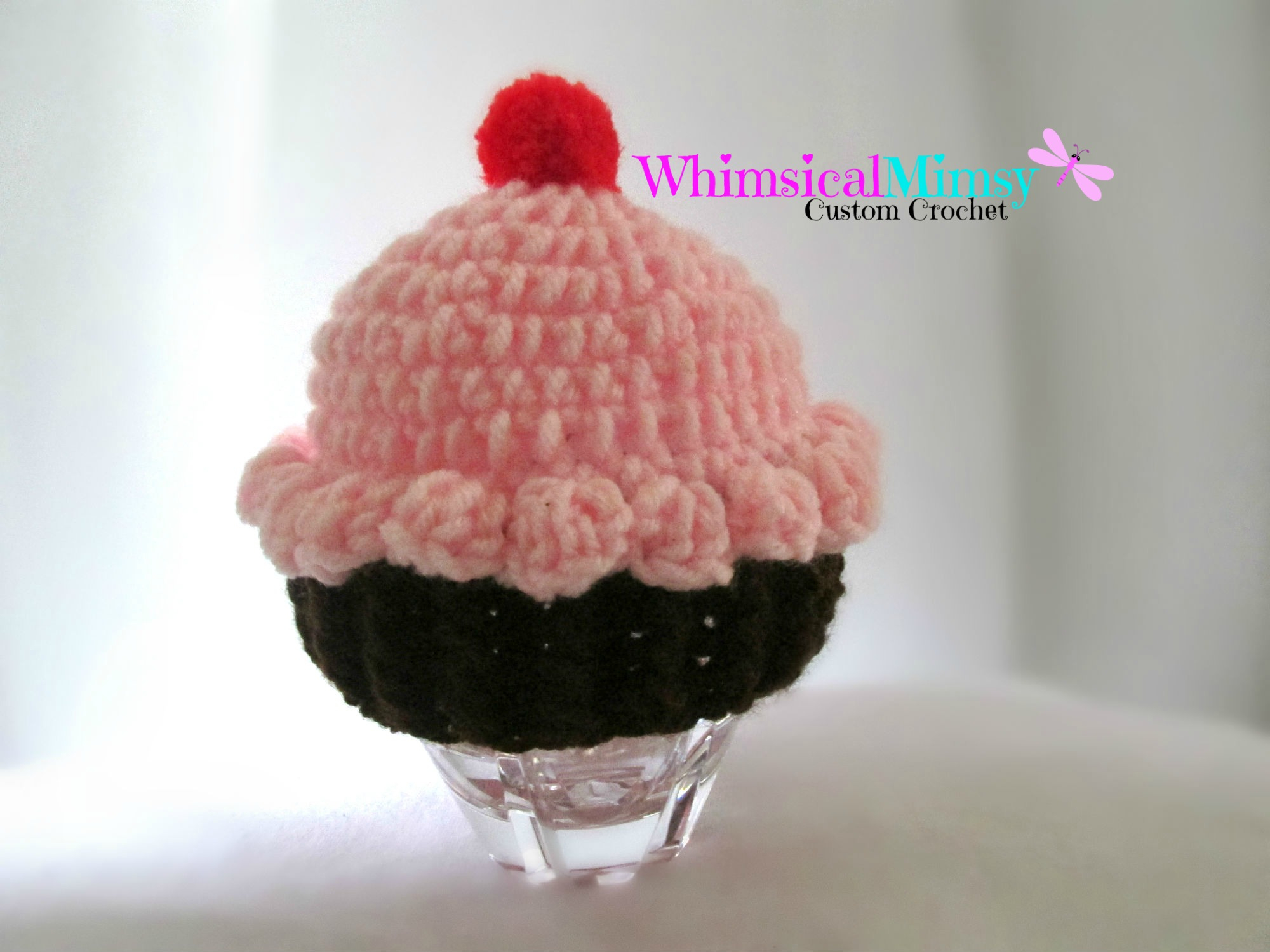 Knitted Cupcake Hat Pattern Crochet Ba Pink Cupcake Hat From Whimsical Mimsy