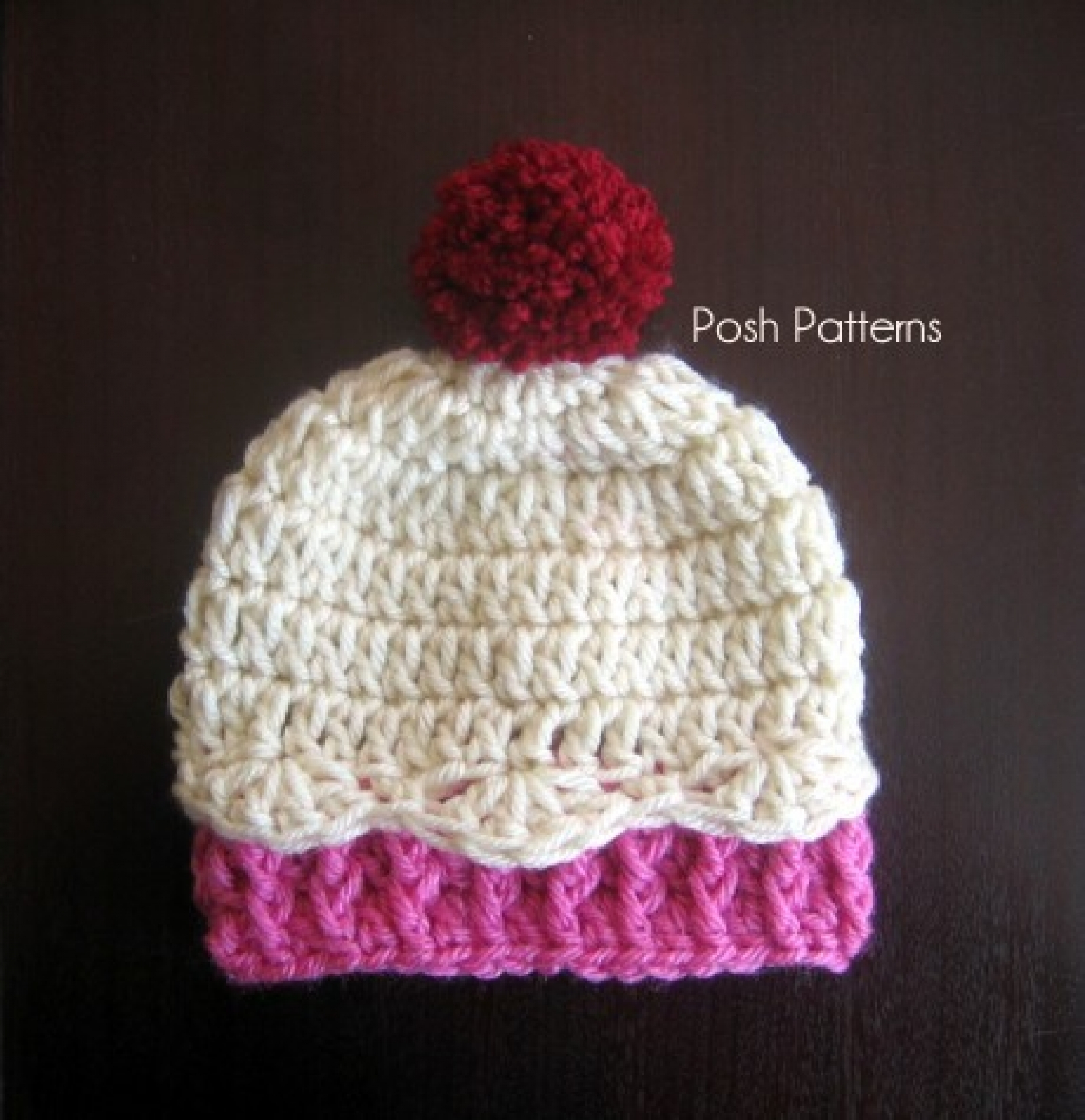 Knitted Cupcake Hat Pattern Crochet Cupcake Hat Pattern 3 Sizes
