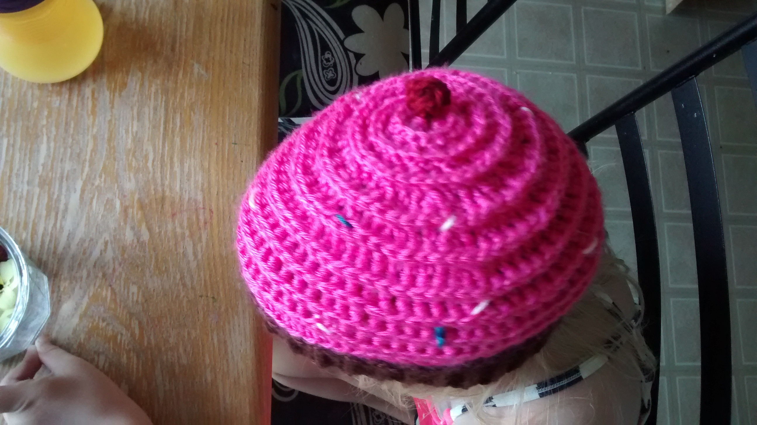 Knitted Cupcake Hat Pattern Cupcake Hat Free Pattern Kickin Crochet