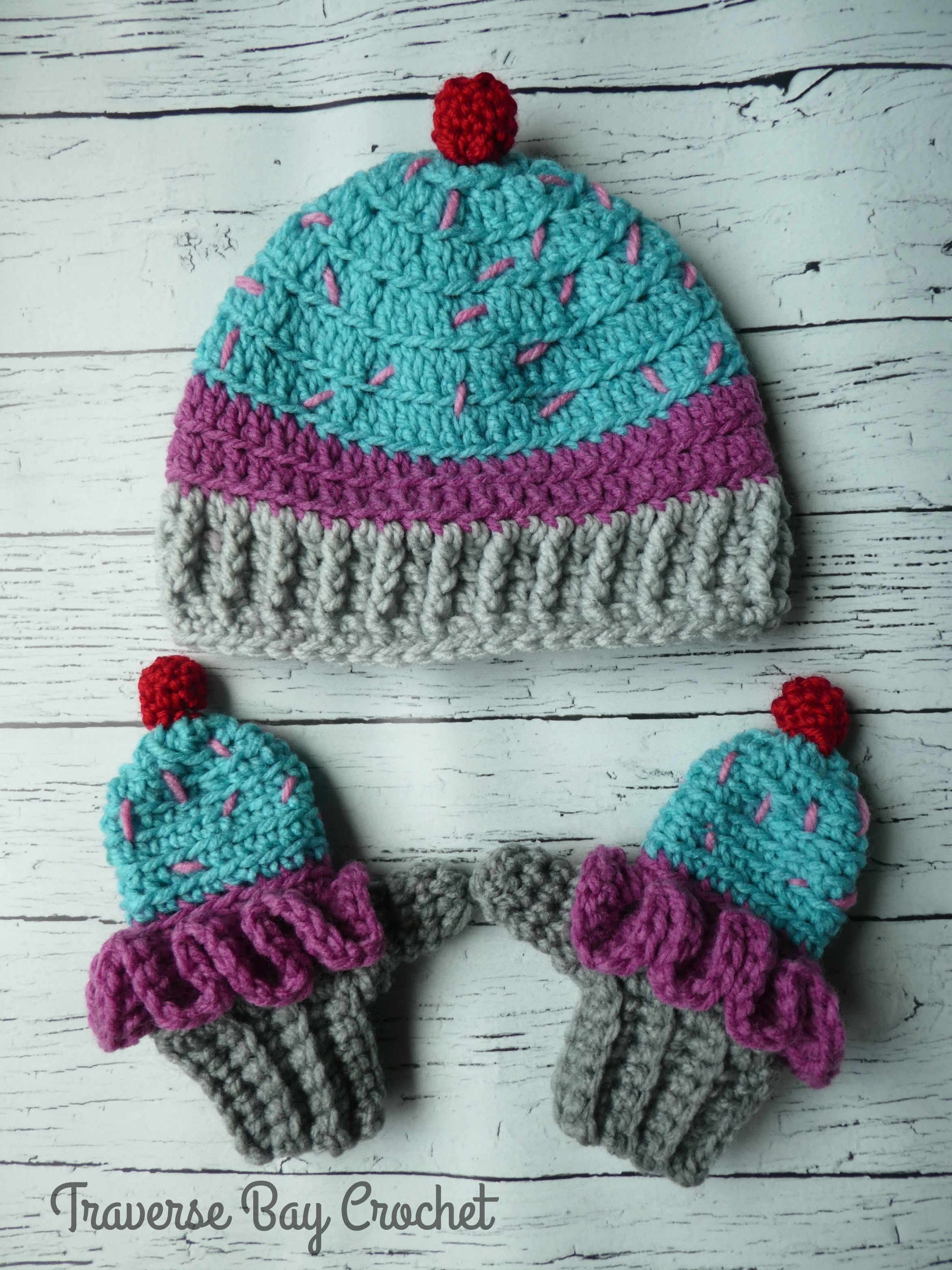 Knitted Cupcake Hat Pattern Toddler Crochet Cupcake Hat