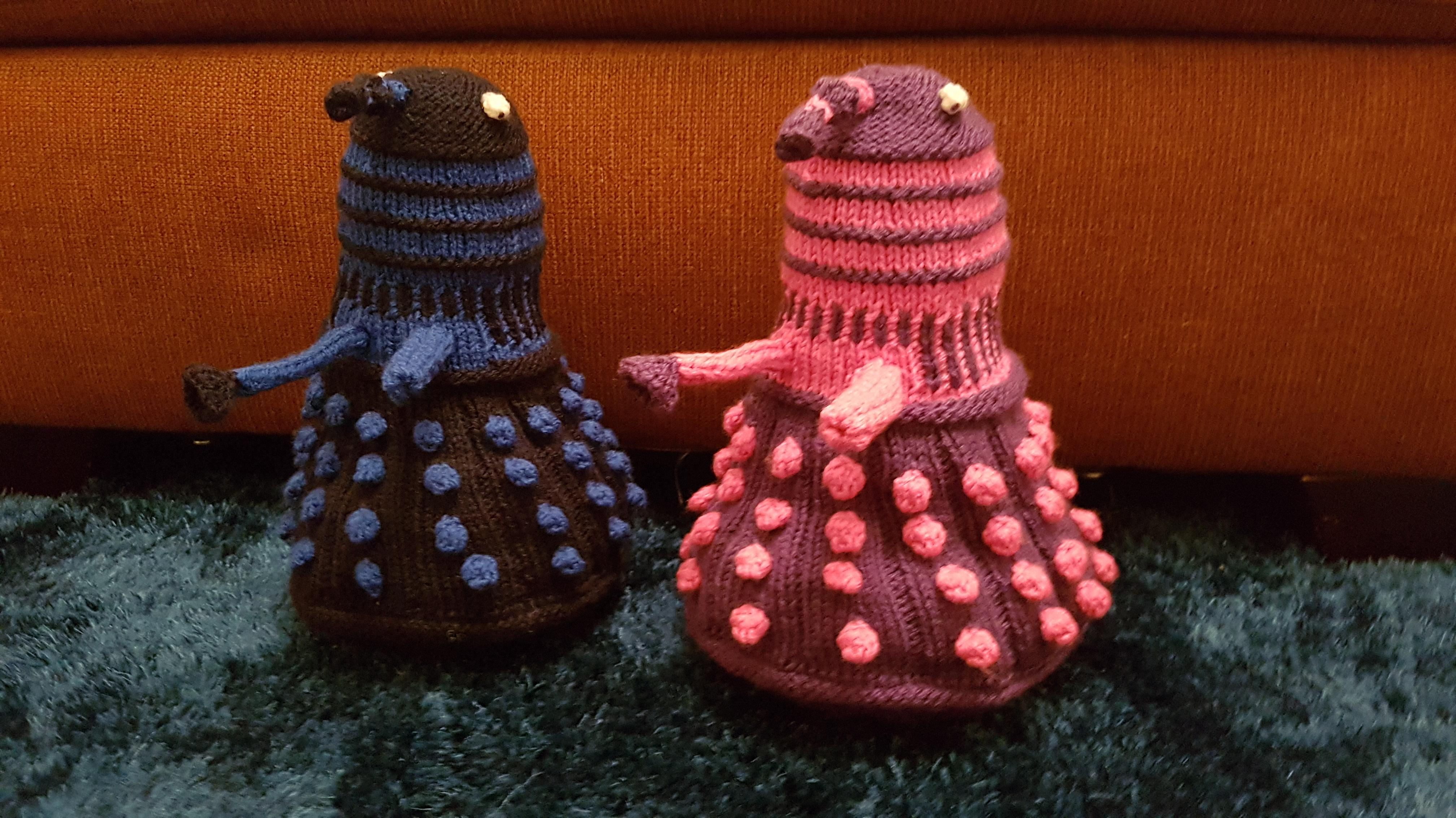 Knitted Dalek Pattern Knitted Daleks Knitting