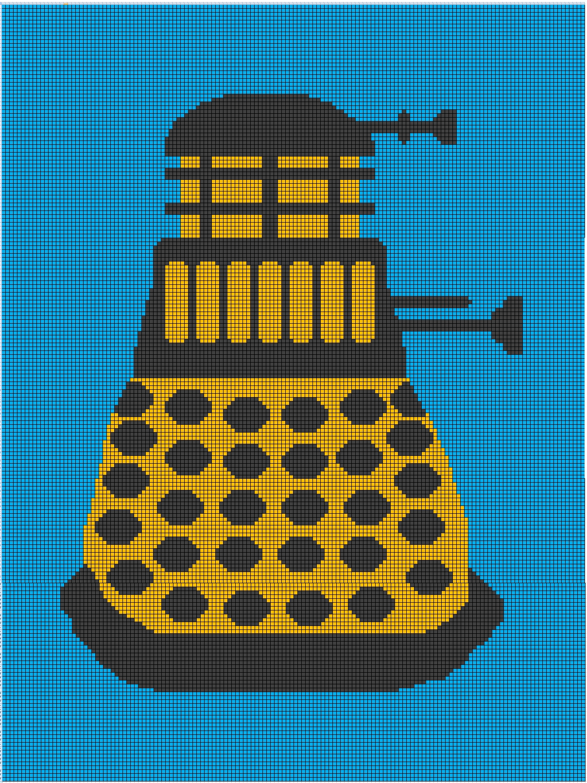 Knitted Dalek Pattern Scrappy Dalek Afghan Pattern With Chart Happyhookers Blog