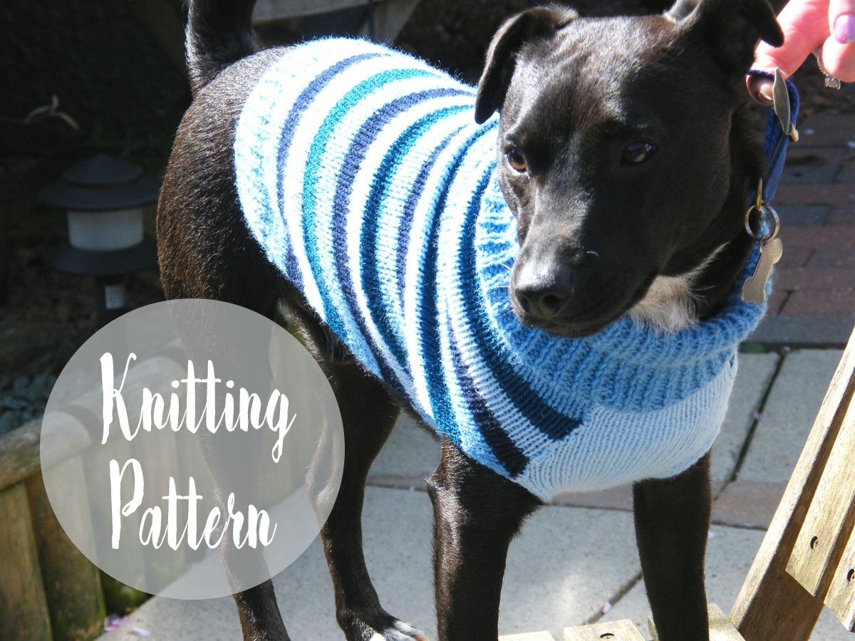 Knitted Dog Coat Pattern Dog Sweater Pattern Free Knitting Patterns Handy Little Me