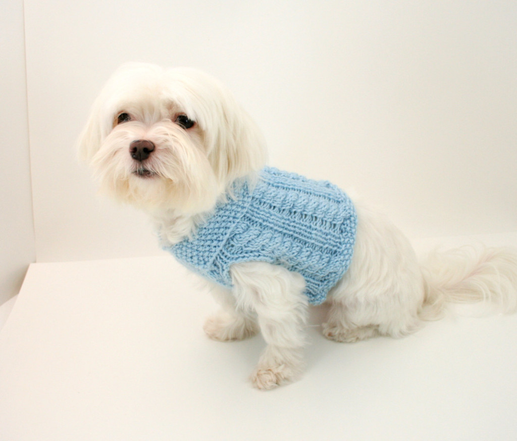 Knitted Dog Coat Pattern Knit Dog Sweater Pattern Cabled Dog Sweater