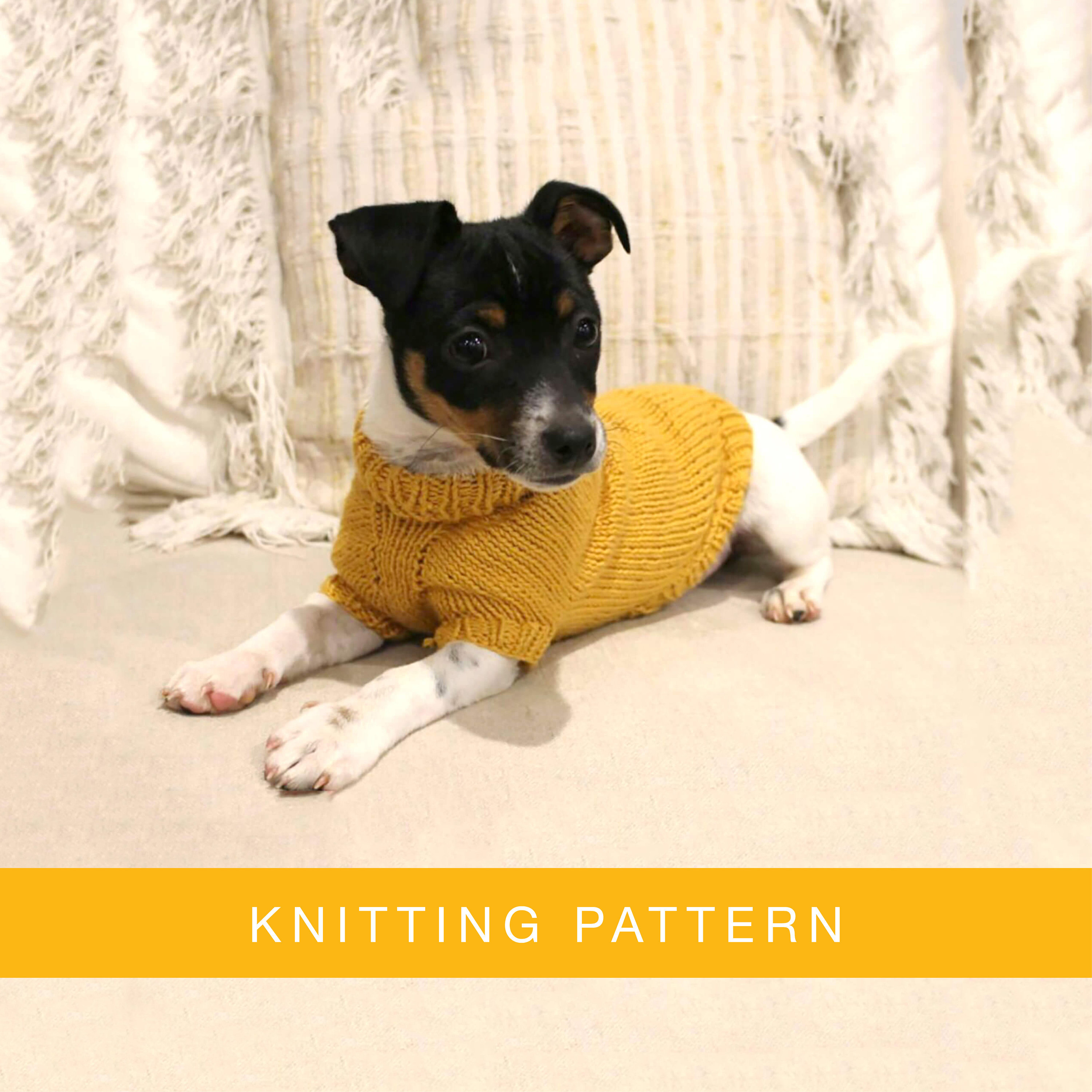 Knitted Dog Coat Pattern Knitting Pattern Hand Knit Dog Sweater Knitted Dog Coat Handmade Dog Jumper Warm Puppy Sweater Coat Extra Small