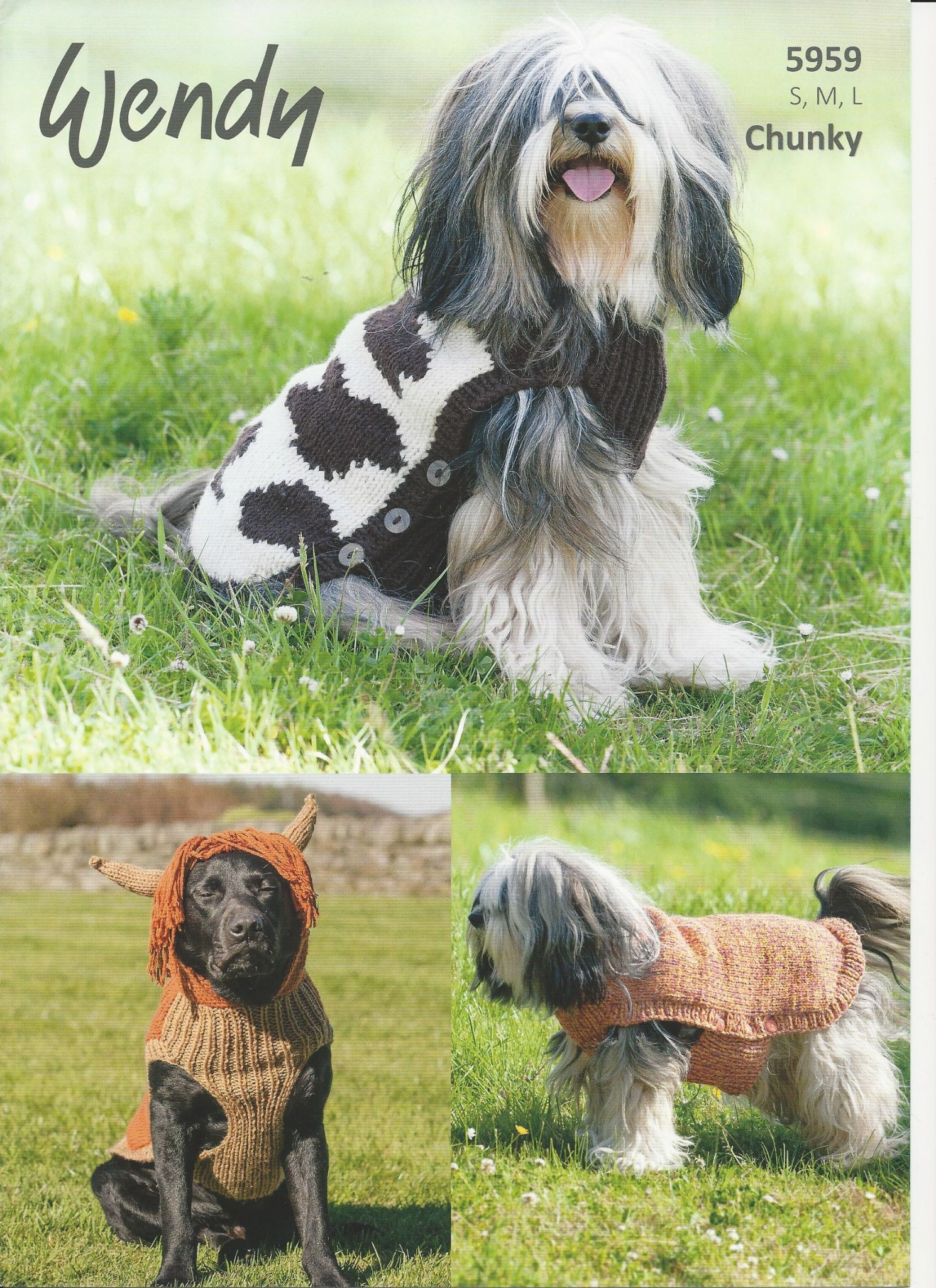 Knitted Dog Coat Pattern Wendy Dog Coats Chunky Knitting Pattern 5959