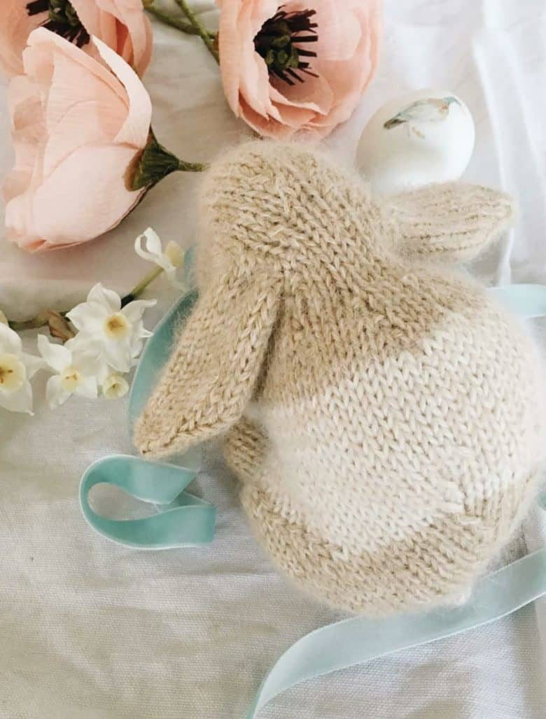 Knitted Flower Patterns Free How To Knit A Bunny Rabbit Free Pattern And Step Step Tutorial