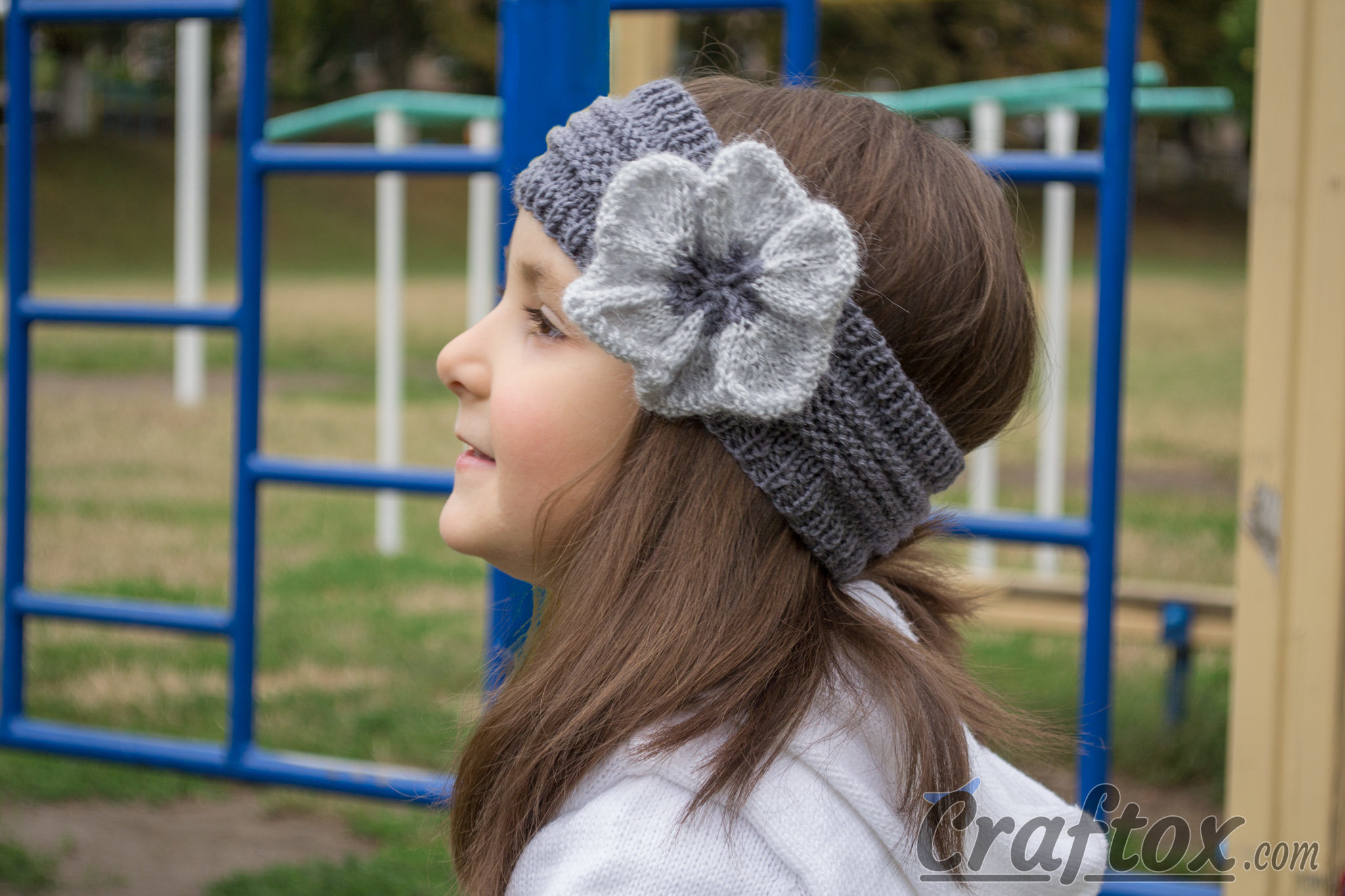 Knitted Flower Patterns Free Knitted Headband With Flower Free Pattern