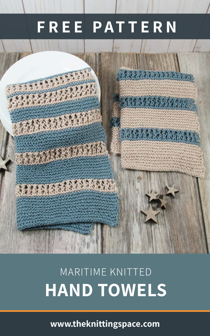 Knitted Hand Towel Patterns Maritime Knitted Hand Towels
