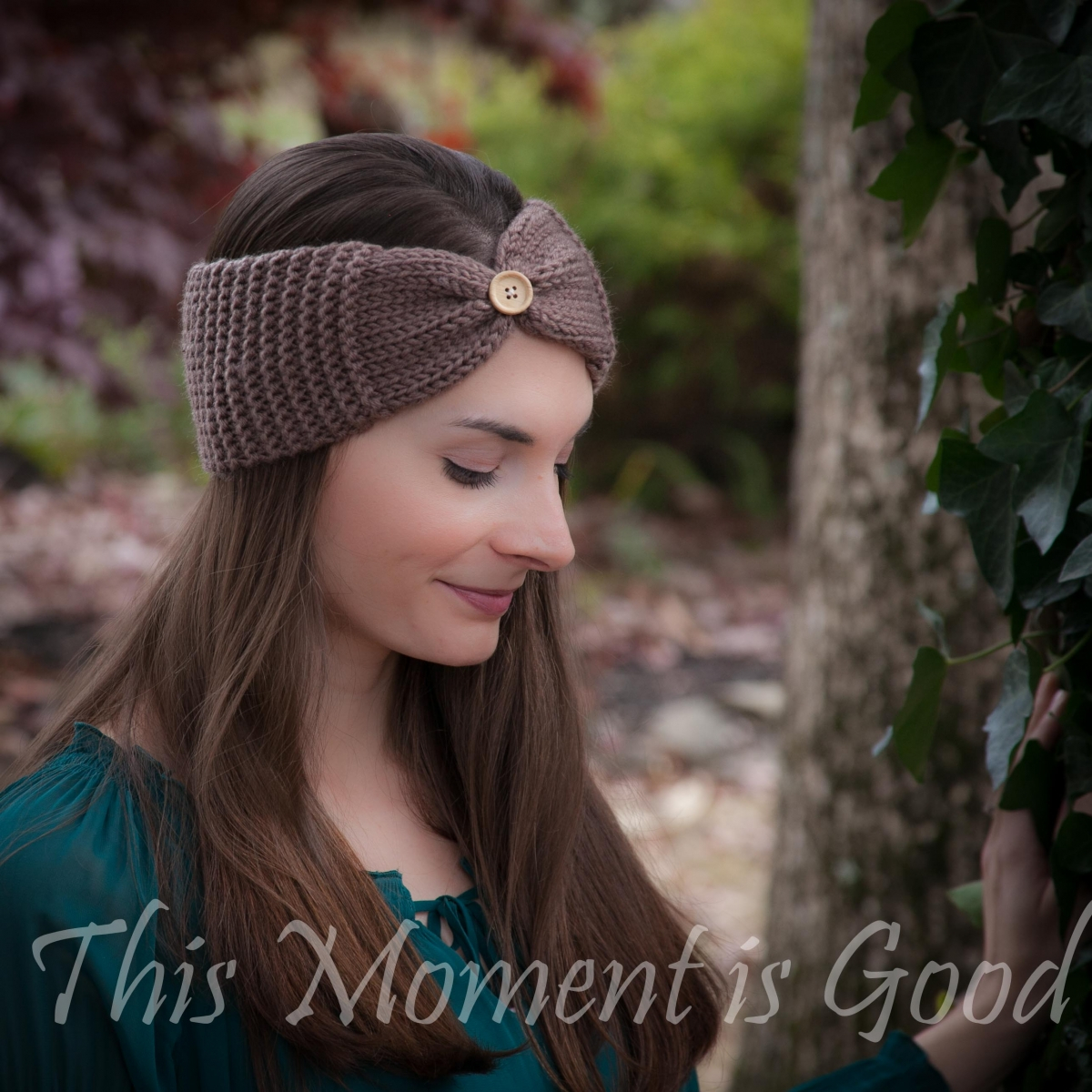 Knitted Headband Patterns With Flower Loom Knit Headband Earwarmer Pattern Free This Moment Is Good