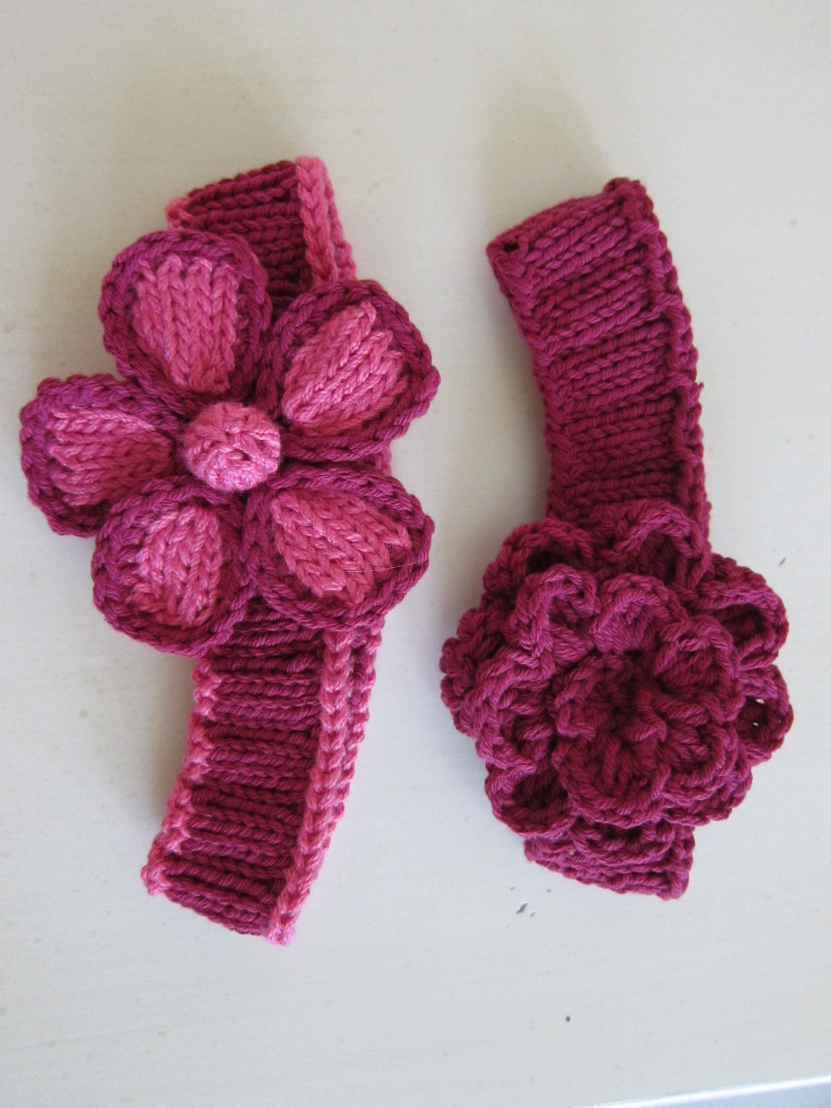 Knitted Headband With Flower Pattern 8 Knitted Headband With Flower Patterns The Funky Stitch