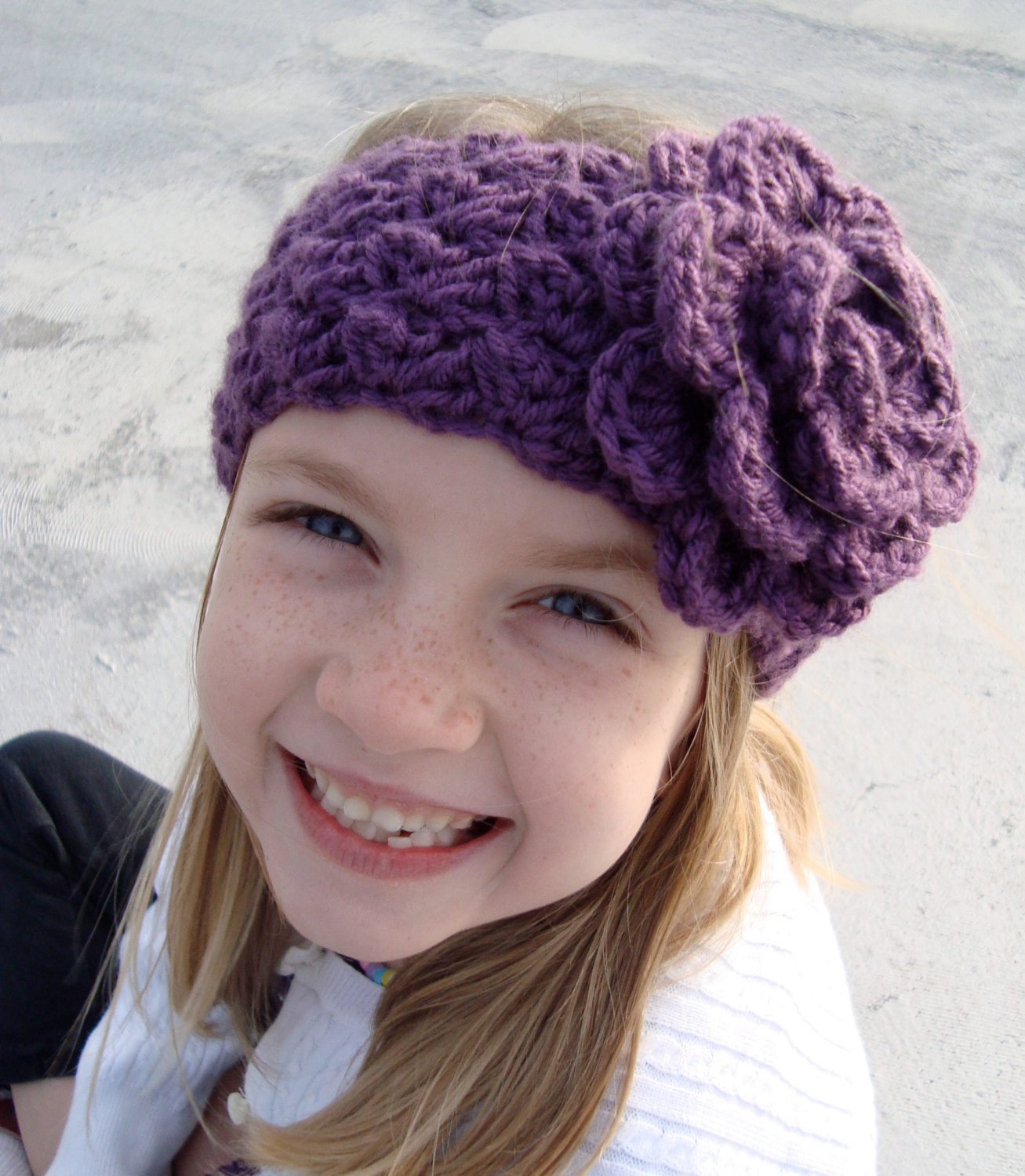 Knitted Headband With Flower Pattern Girls Crochet Headbands For All Crochet And Knitting Patterns 2019