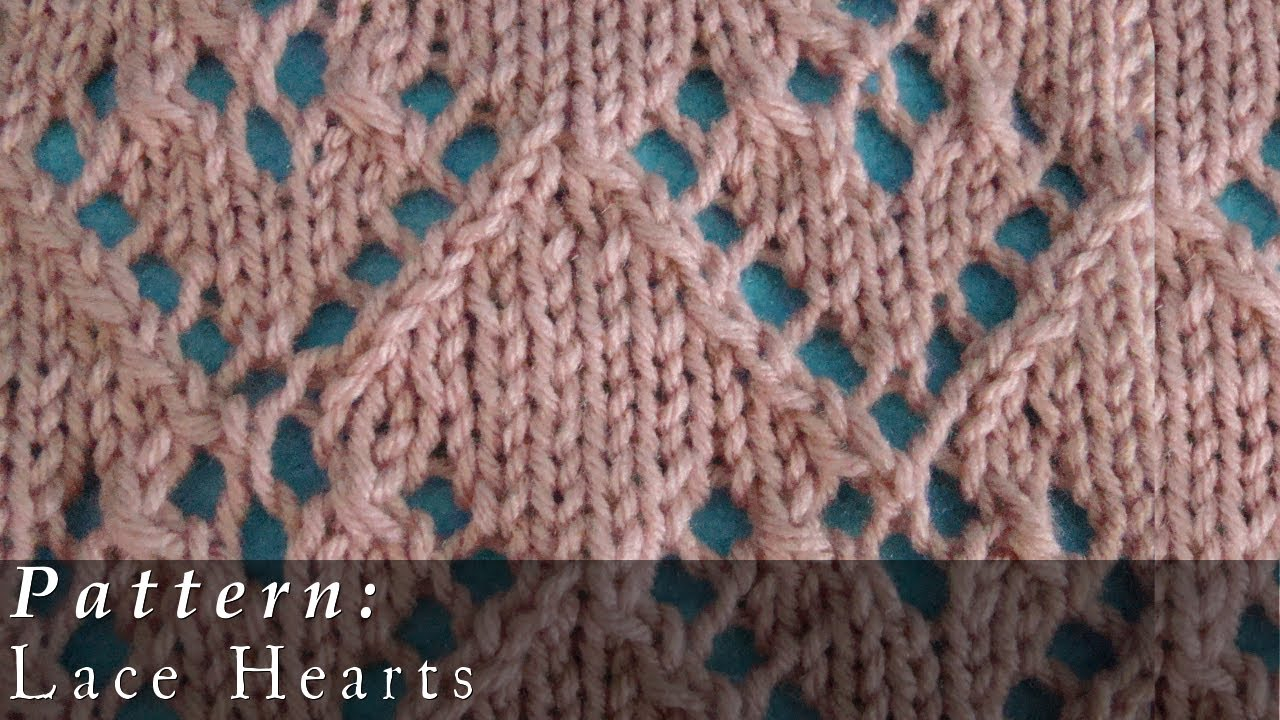 Knitted Heart Pattern Pattern Lace Hearts