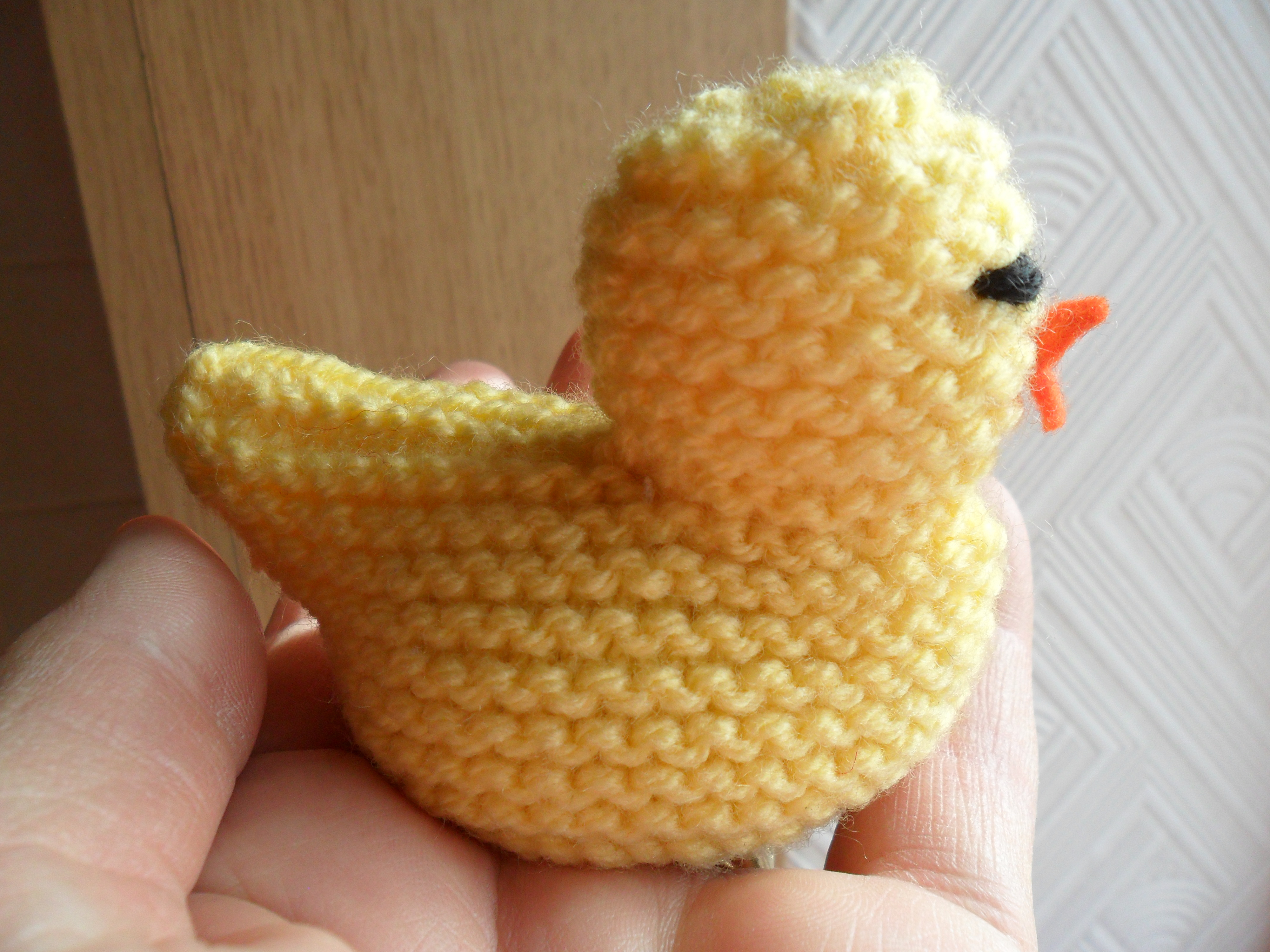 Knitted Hen Pattern Easter Chick Easy Knit Eviesgran