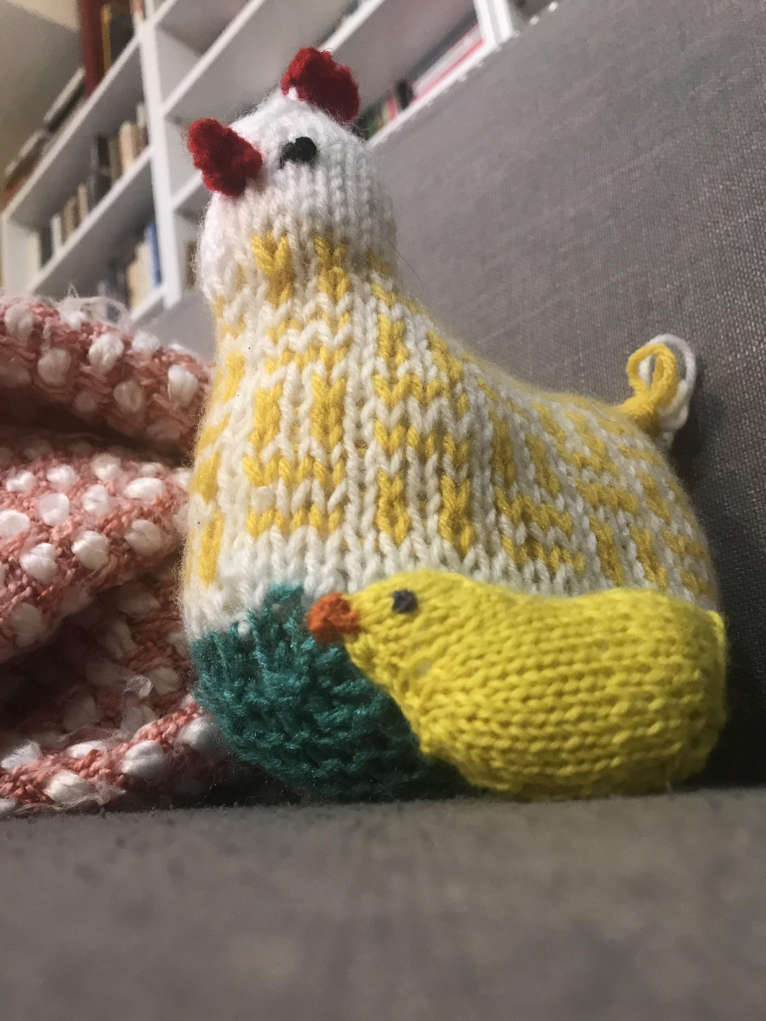 Knitted Hen Pattern Hen And Chick Info Inside Knitting
