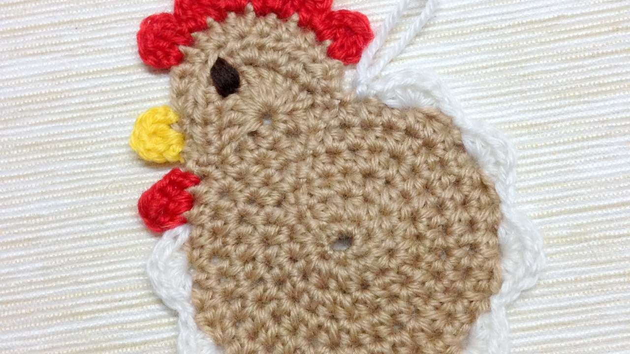 Knitted Hen Pattern How To Make A Crocheted Chicken Applique Diy Crafts Tutorial Guidecentral