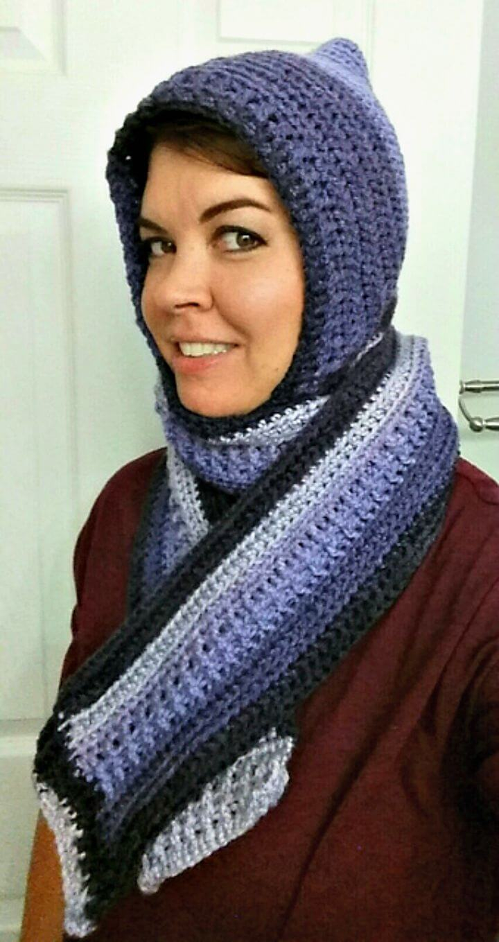 Knitted Hood Scarf Pattern 31 Free Crochet Hooded Scarf Patterns Diy Crafts