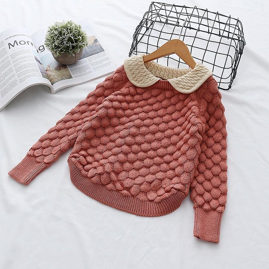 Knitted Jacket Patterns Free Spring Autumn Toddler Ba Girl Cable Knit Sweater Lovely Kid Pullover Sweater Cotton Long Sleeves Winter Children Clothing