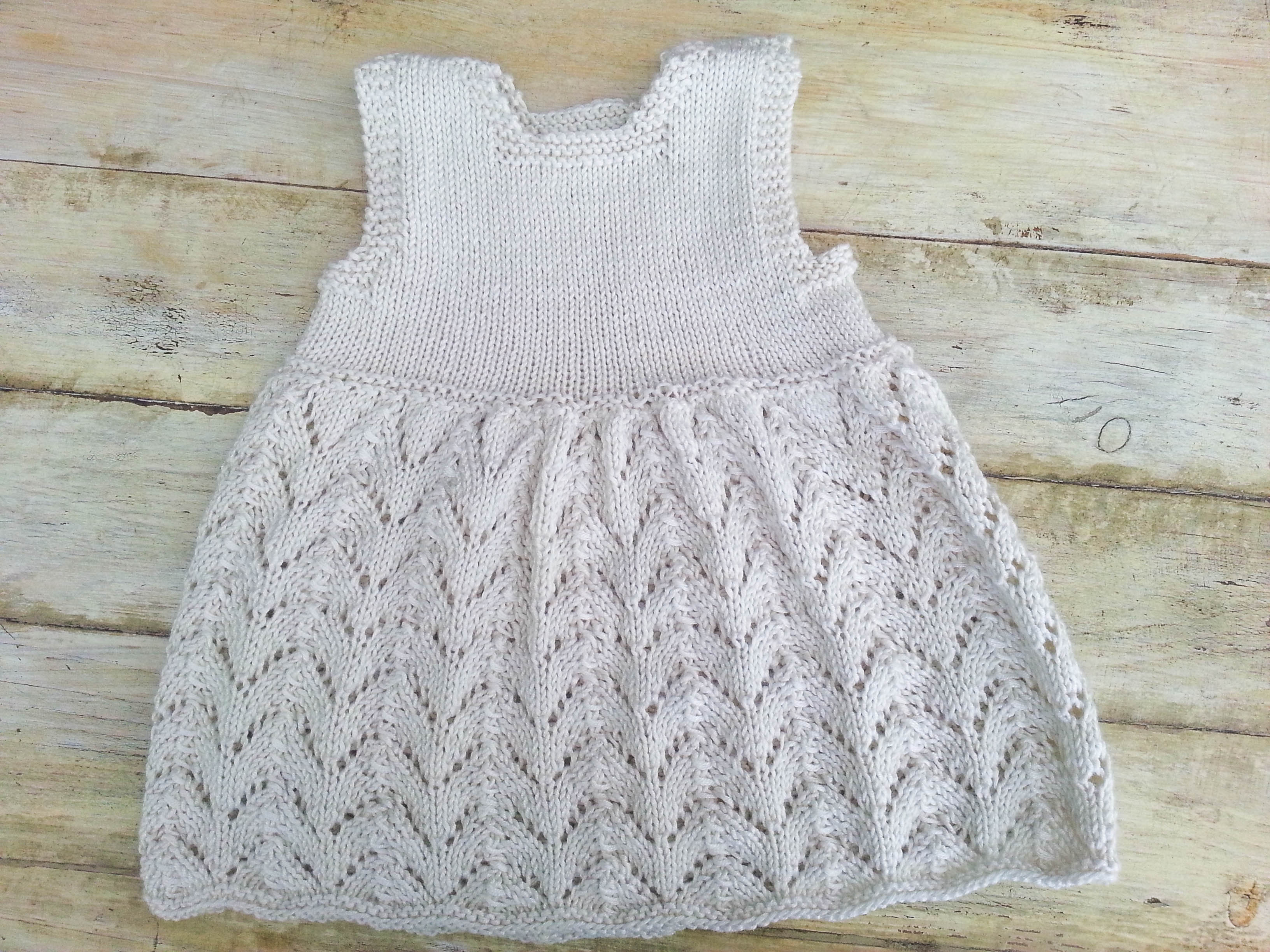 Knitted Lace Pattern Knitting Pattern Ba Lace Dress Modern Ba Lace Dress Summer Ba Dress Sizes0 6 Months 6 12 Months 1 2 Years 3 4 Years