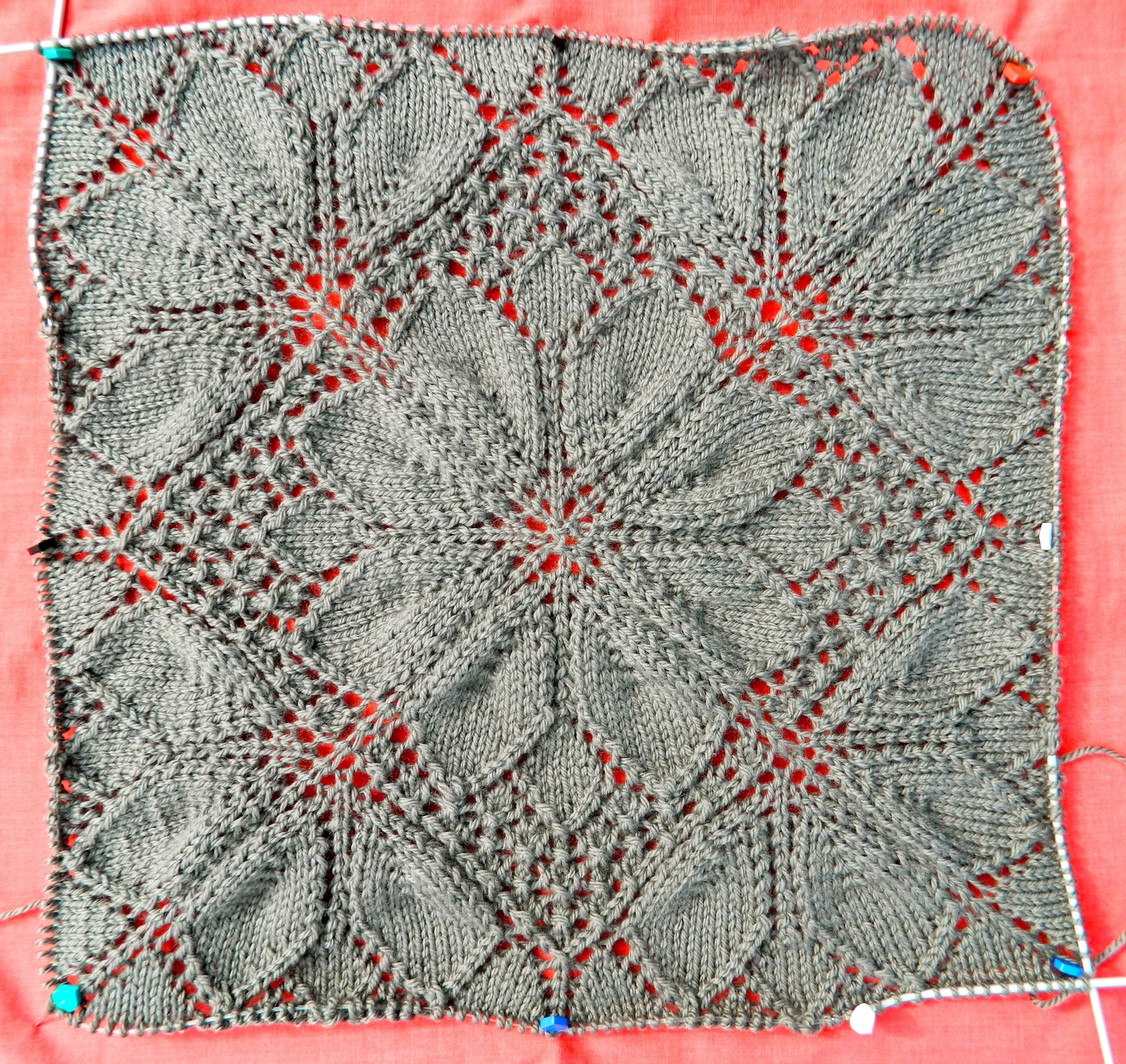 Knitted Lace Pattern Lace Knitting Gauge Raw Gauge Dressed Gauge Bendigo Wool Yarn