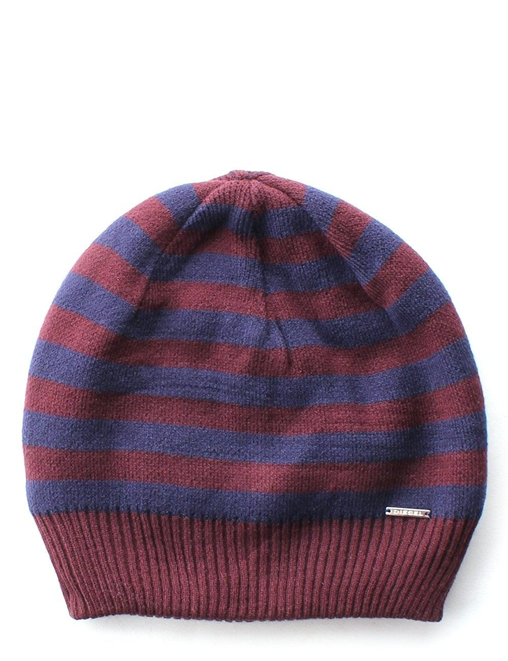 Knitted Mens Hat Patterns Mens Striped Knitted Hat Pattern