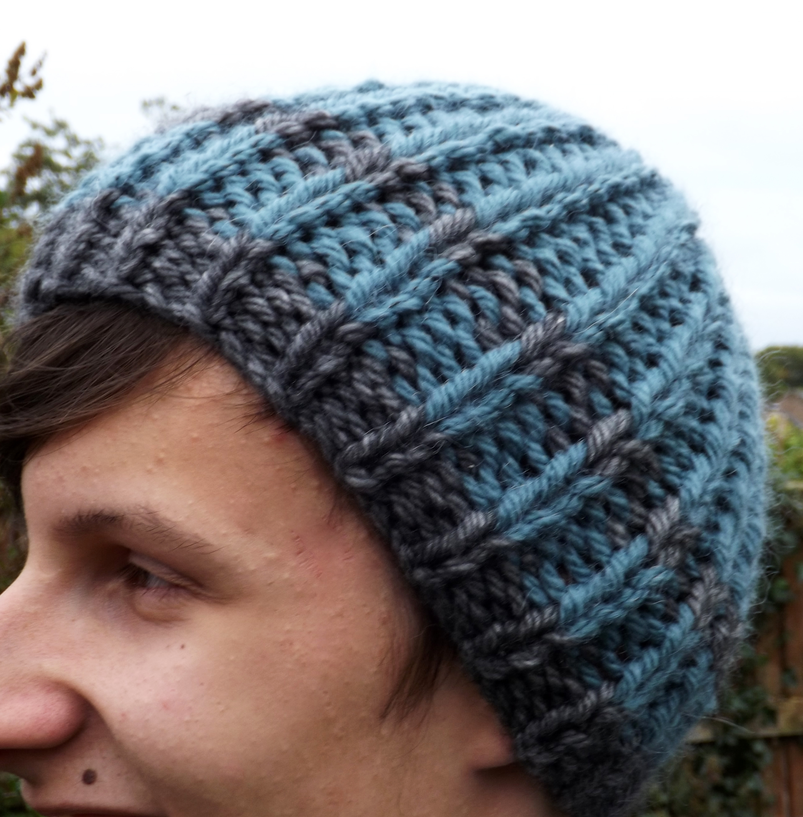 Knitted Mens Hat Patterns Mens Super Chunky Knitted Hat Pattern Ditzyanddotty