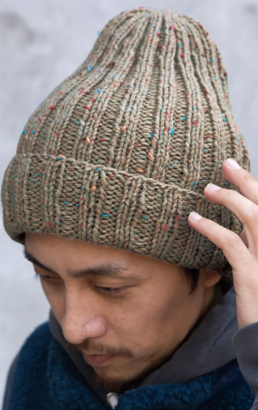 Knitted Mens Hat Patterns Ribbed Hat Knitting Pattern Free