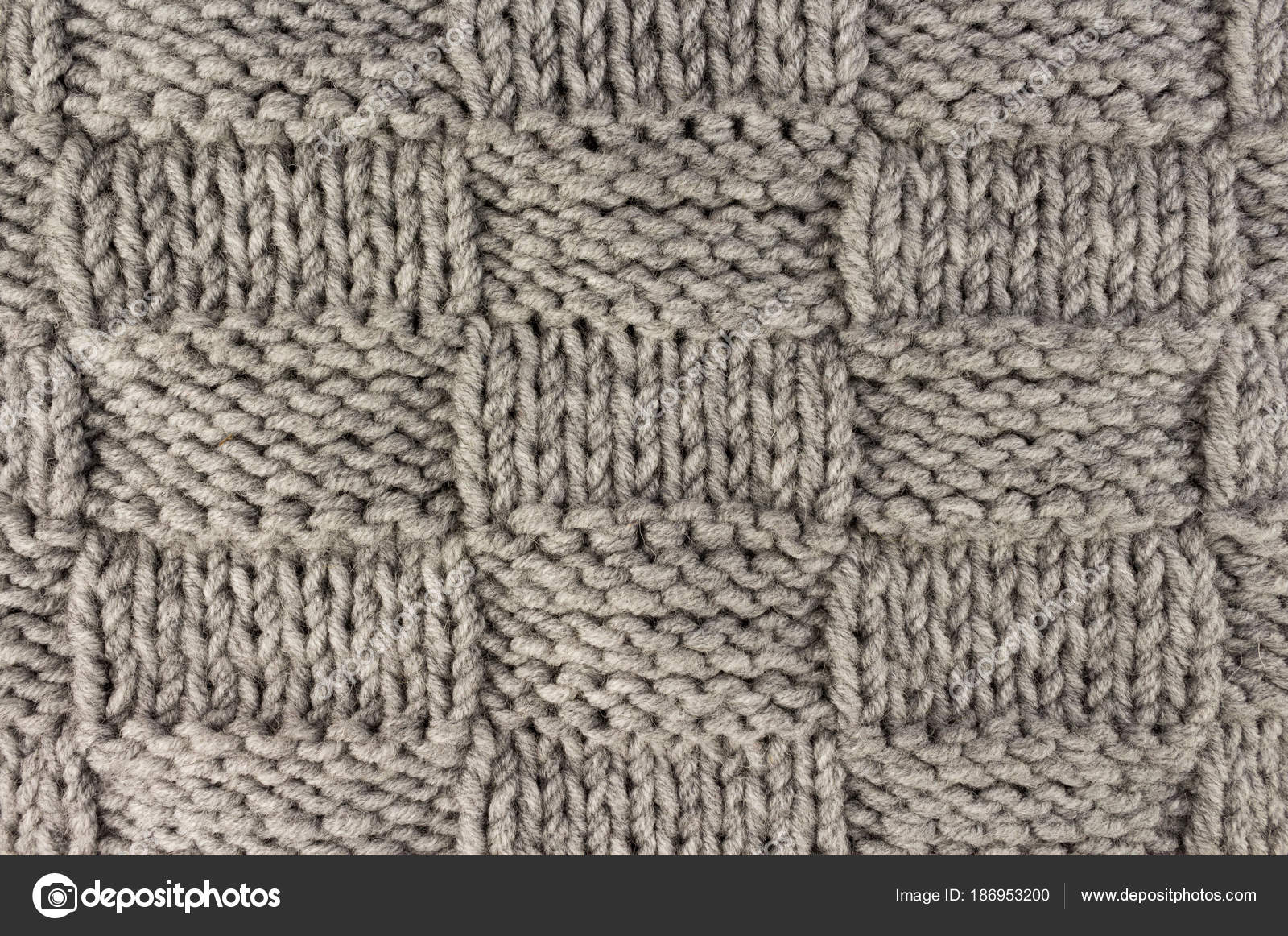Knitted Pattern Knitting Gray Knit Fabric Texture Background Or Knitted Pattern
