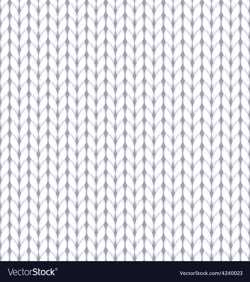 Knitted Pattern Seamless Knitted Pattern Vector Image