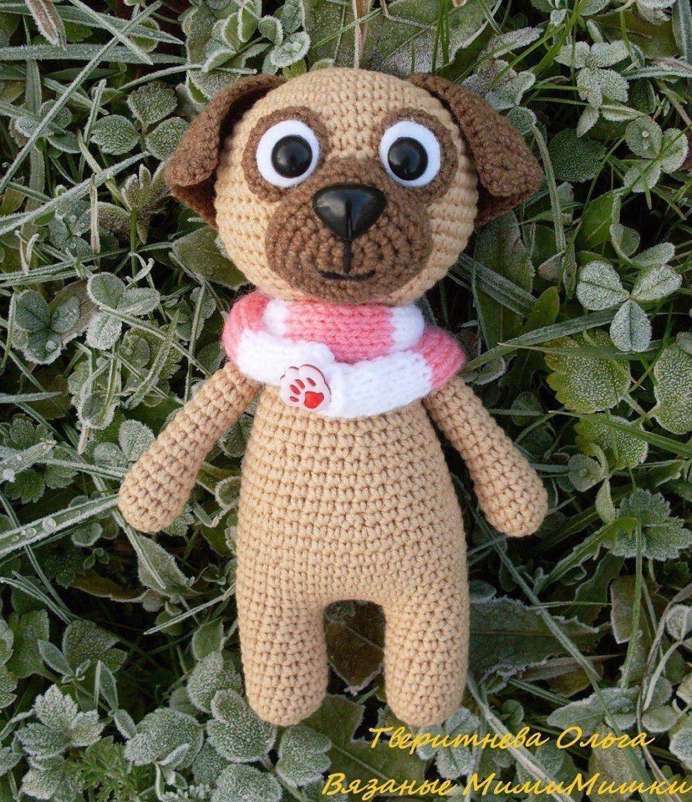Knitted Pug Pattern Pug Dog Amigurumi Tutorial Amiguroom Toys