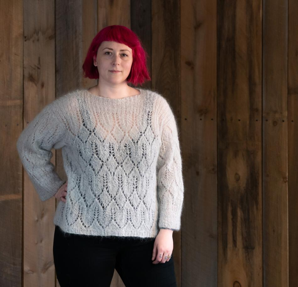 Knitted Pullover Sweater Patterns Atmosphere Lace Mohair Pullover Sweater Pattern Download Knitting Pattern Free With Yarn Purchase