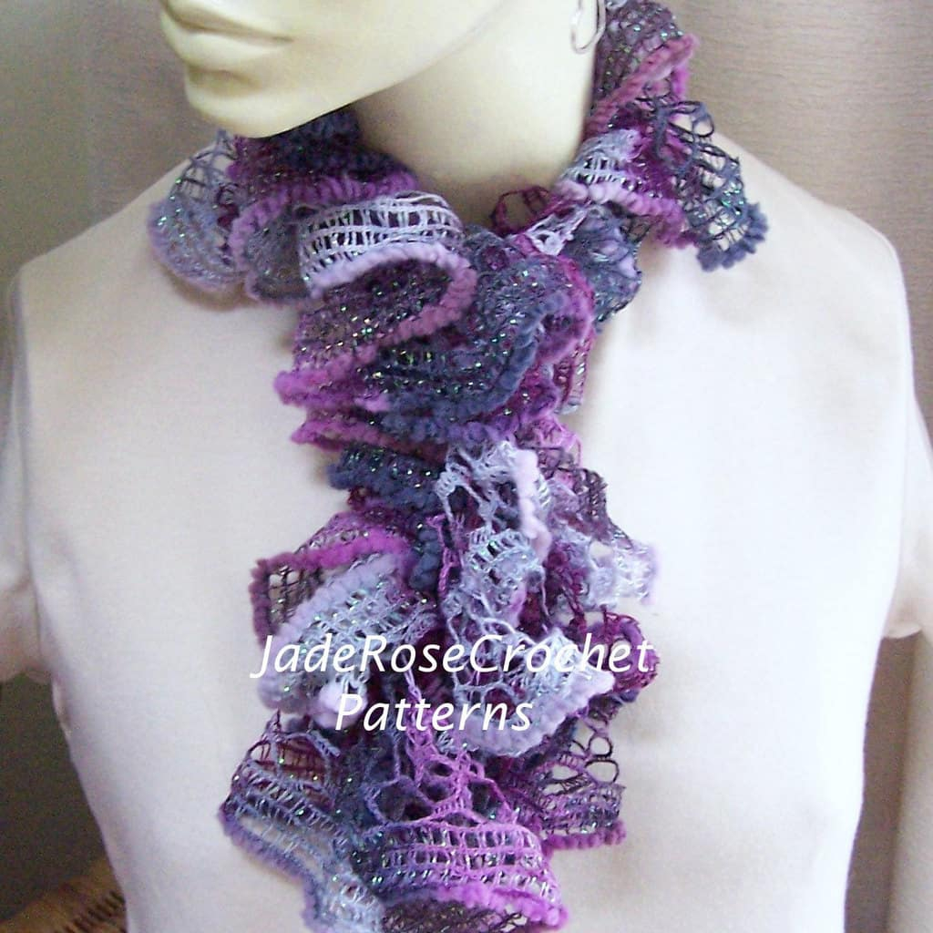 Knitted Ruffle Scarf Pattern Ruffle Scarves Fashion Dresses