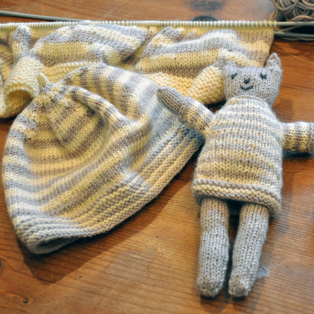 Knitted Sachet Pattern Cat Hat Pattern