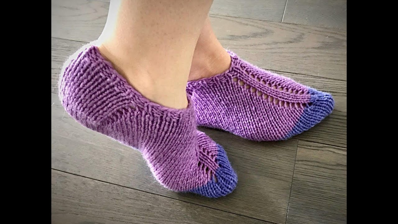 Knitted Slipper Patterns Easy Knit Slippers Pattern Tutorial