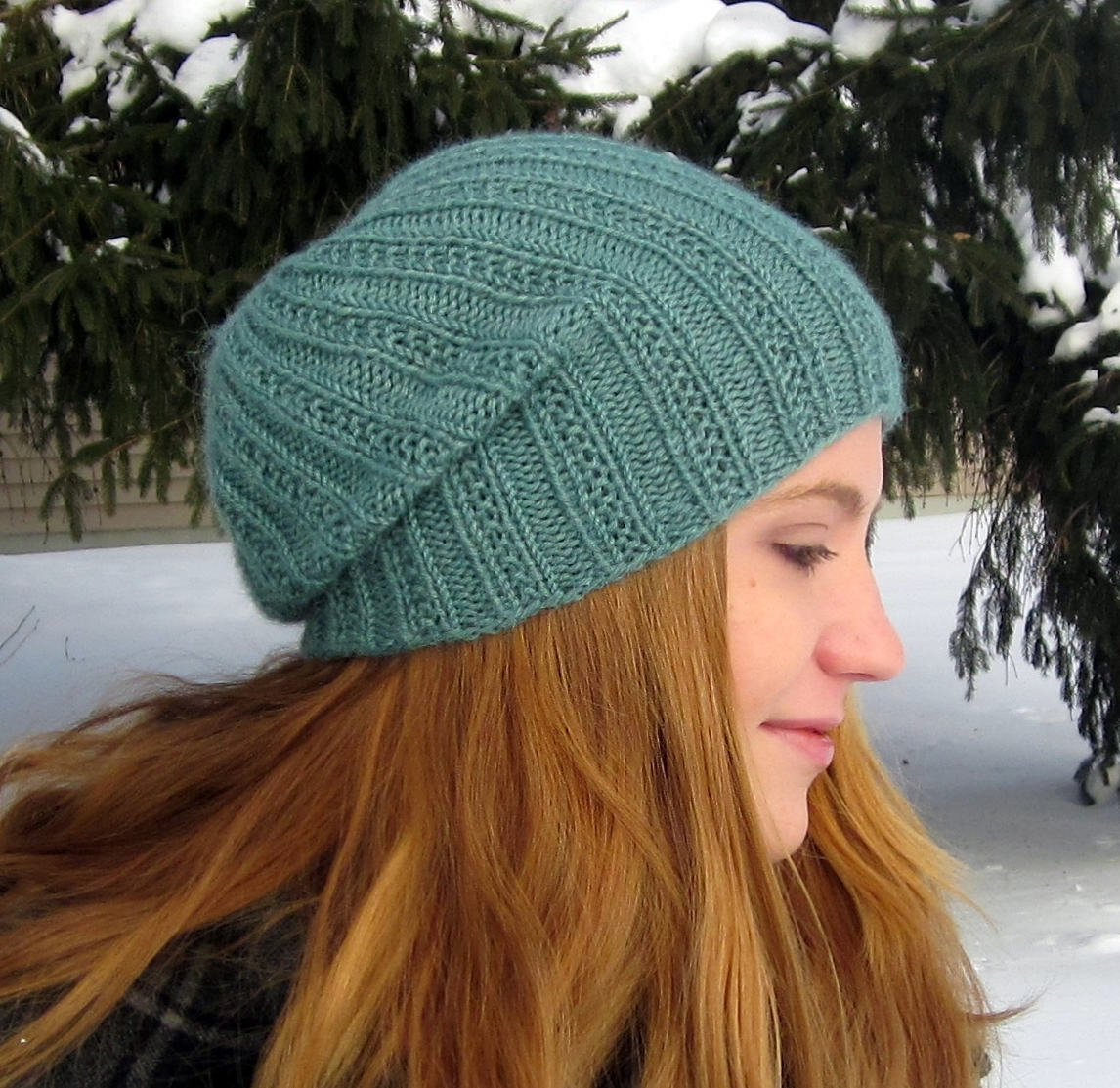 Knitted Slouchy Hat Pattern 6 Slouchy Beanie Knit Patterns The Funky Stitch