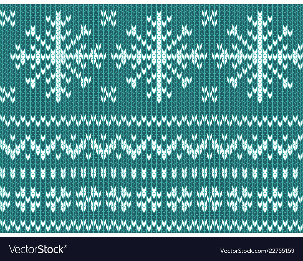 Knitted Snowflake Pattern Knitted Endless Pattern In A Snowflake On A