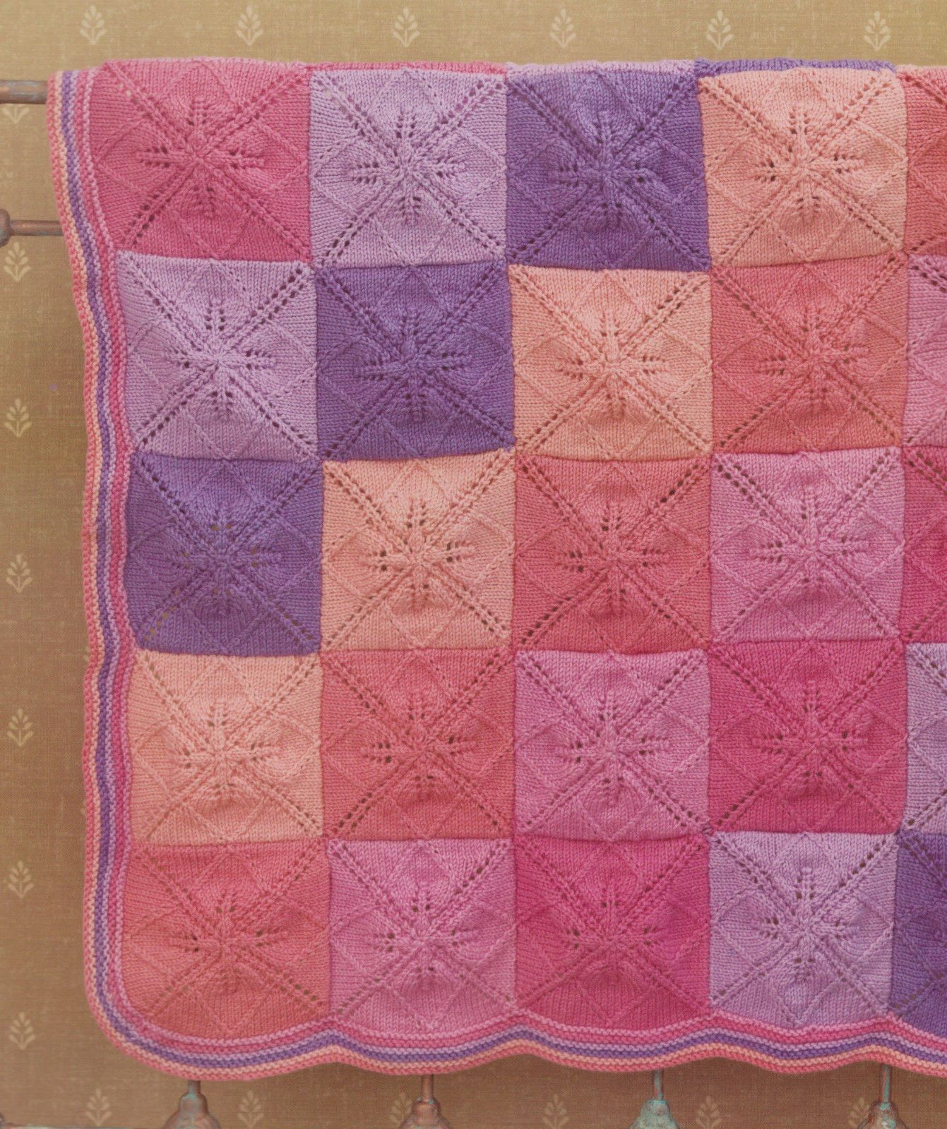 Knitted Squares Patterns Free Pdf Ba Blanket Knitting Pattern Individual Leaf Squares Striped