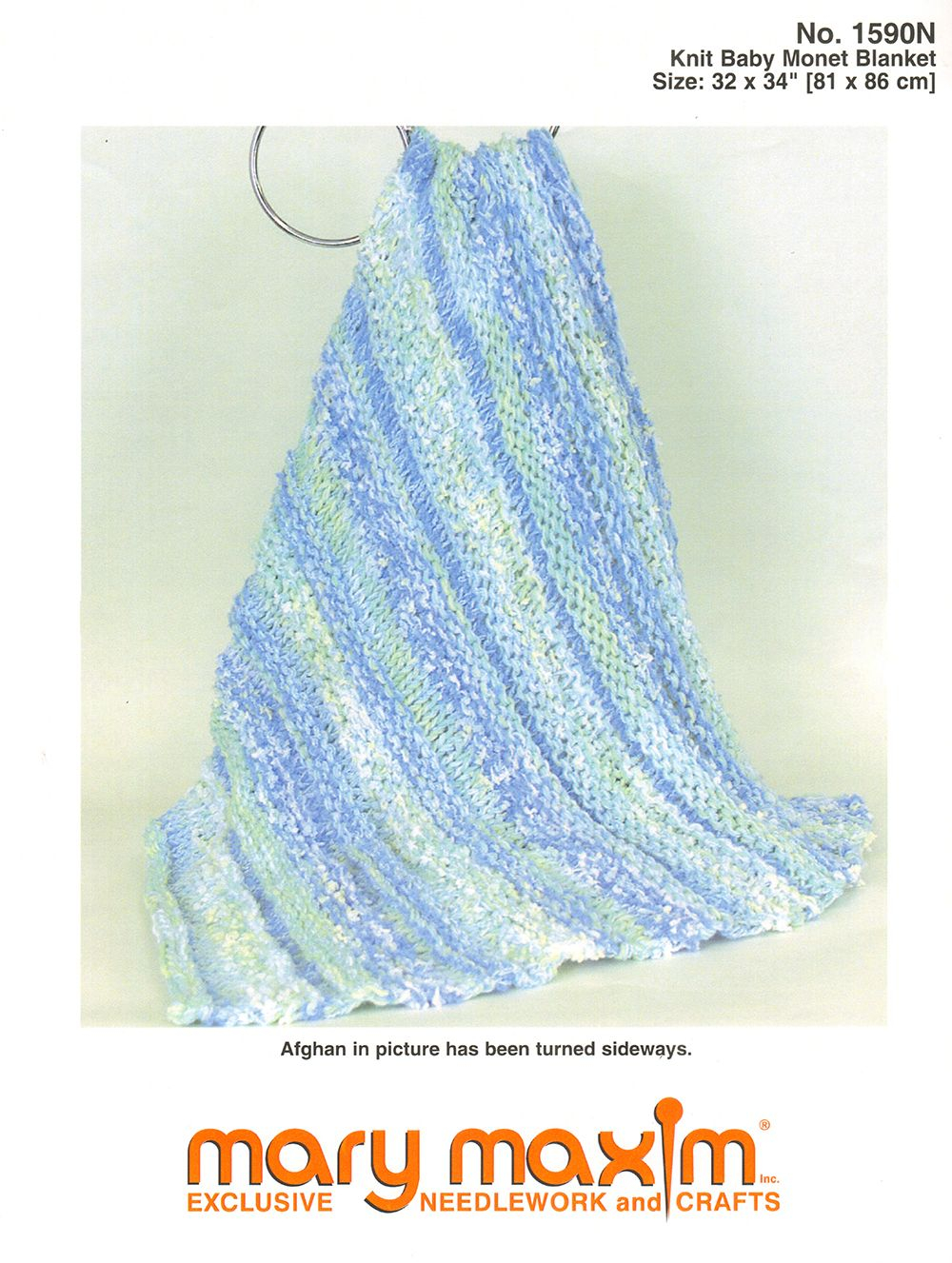 Knitting Baby Blankets Patterns Knit Ba Monet Blanket Pattern