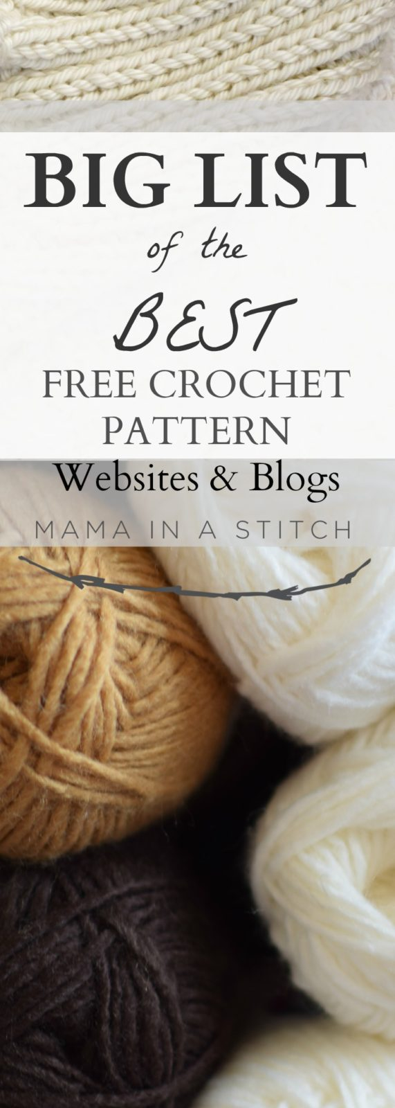 Knitting Blogs With Patterns Big List Of Free Crochet Pattern Blogs Websites Mama In A Stitch