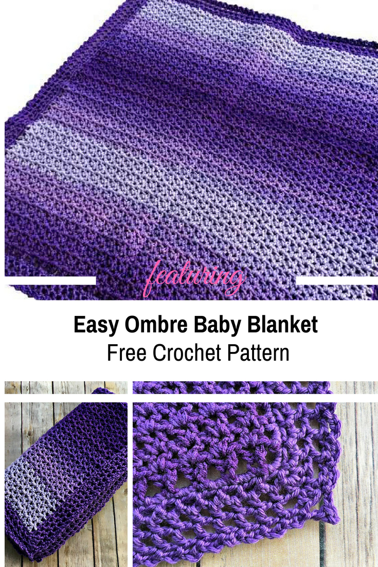 Knitting Daily Tv Free Patterns Free Pattern 2 Skeins Easy Ombre Ba Blanket You Can Work On While