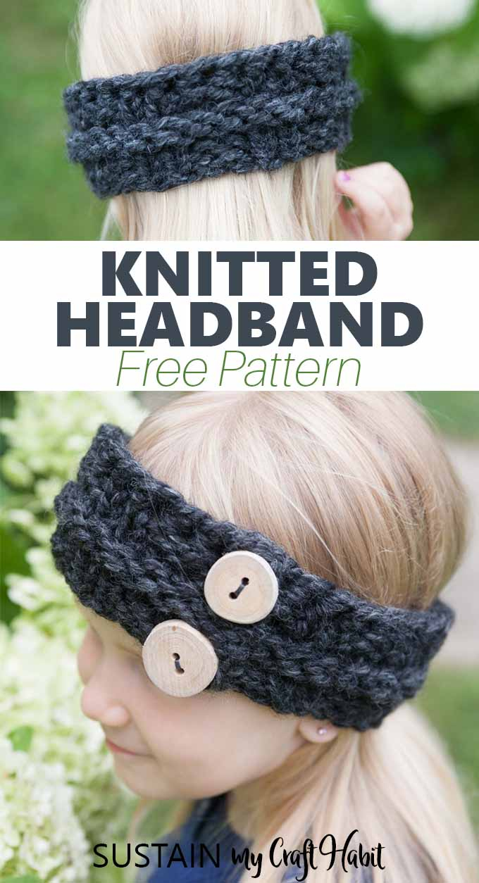 Knitting Headband Pattern Free Childs Easy Free Knitted Headband Pattern Sustain My Craft Habit