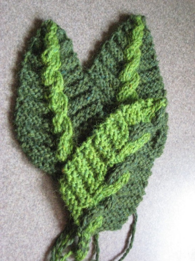 Knitting Leaf Pattern Knit Cable Co Existence Leaf Pdf Pattern